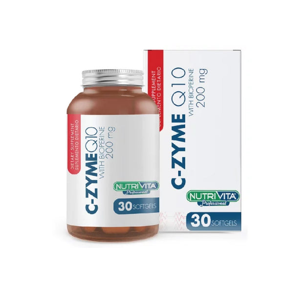 C-zyme Q10 with Bioperine 30 capsulas Nutrivita