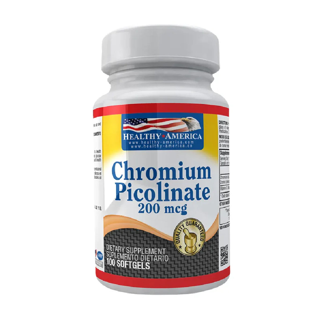 Chromium Picolinate 100 tabletas Healthy America