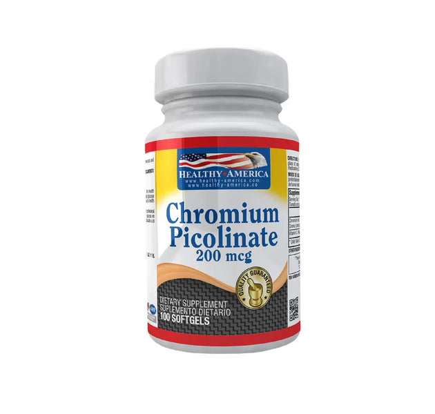 Chromium Picolinate 100 tabletas Healthy America