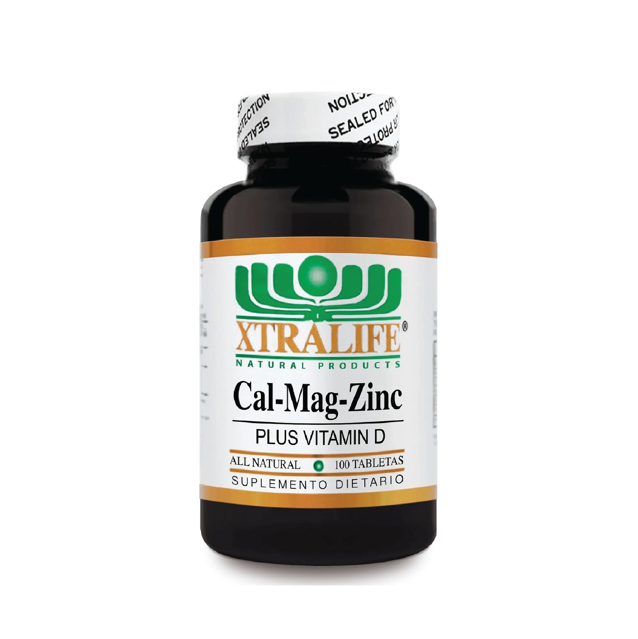 CAL-MAG-ZINC +Vitamina D - 100 Tabletas Xtralife