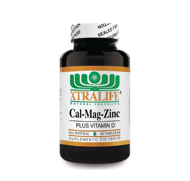 CAL-MAG-ZINC +Vitamina D - 100 Tabletas Xtralife
