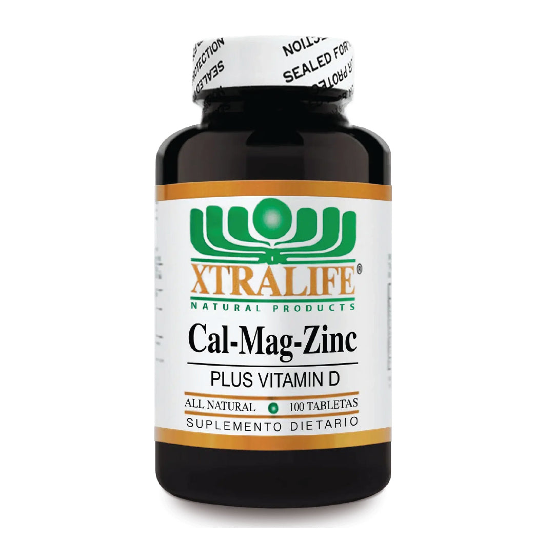 CAL-MAG-ZINC +Vitamina D - 100 Tabletas Xtralife