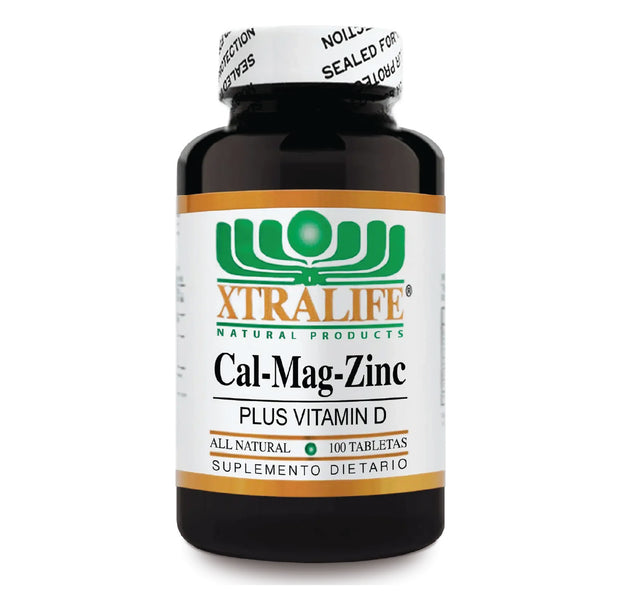 CAL-MAG-ZINC +Vitamina D - 100 Tabletas Xtralife