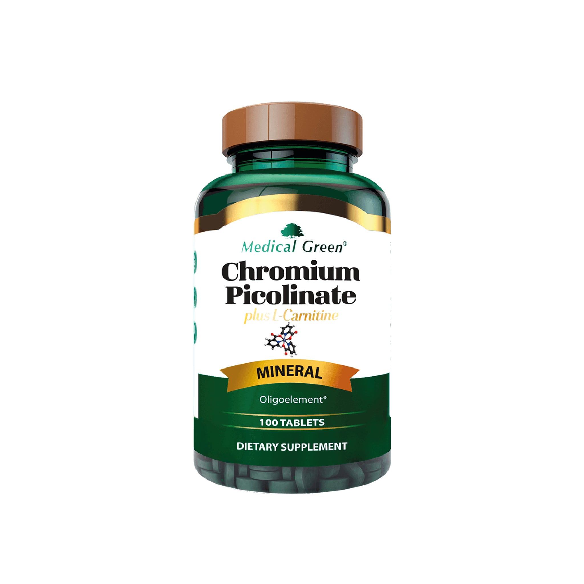 Chromium Picolinate 100 Capsulas Medical Green