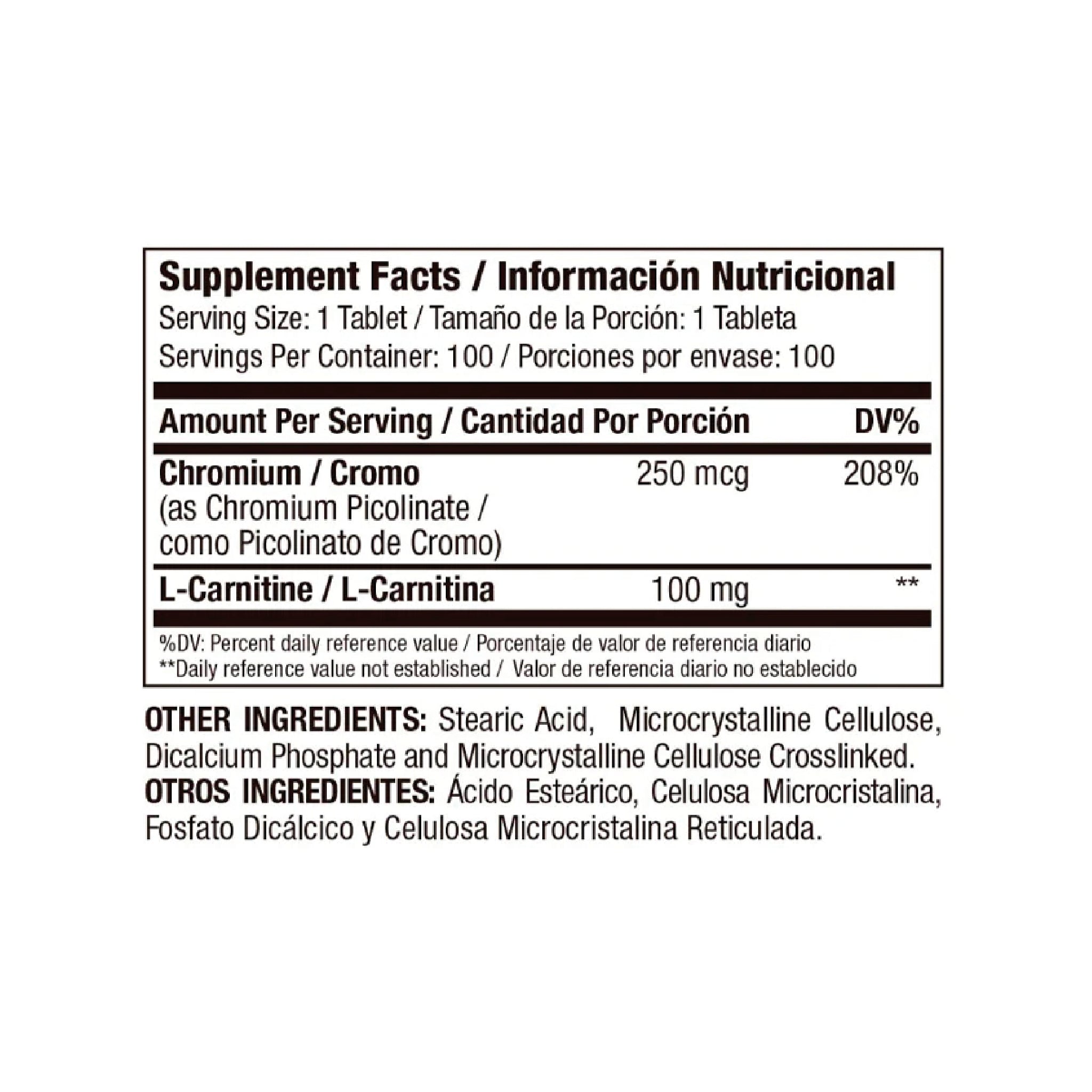 Chromium Picolinate 100 Capsulas Medical Green