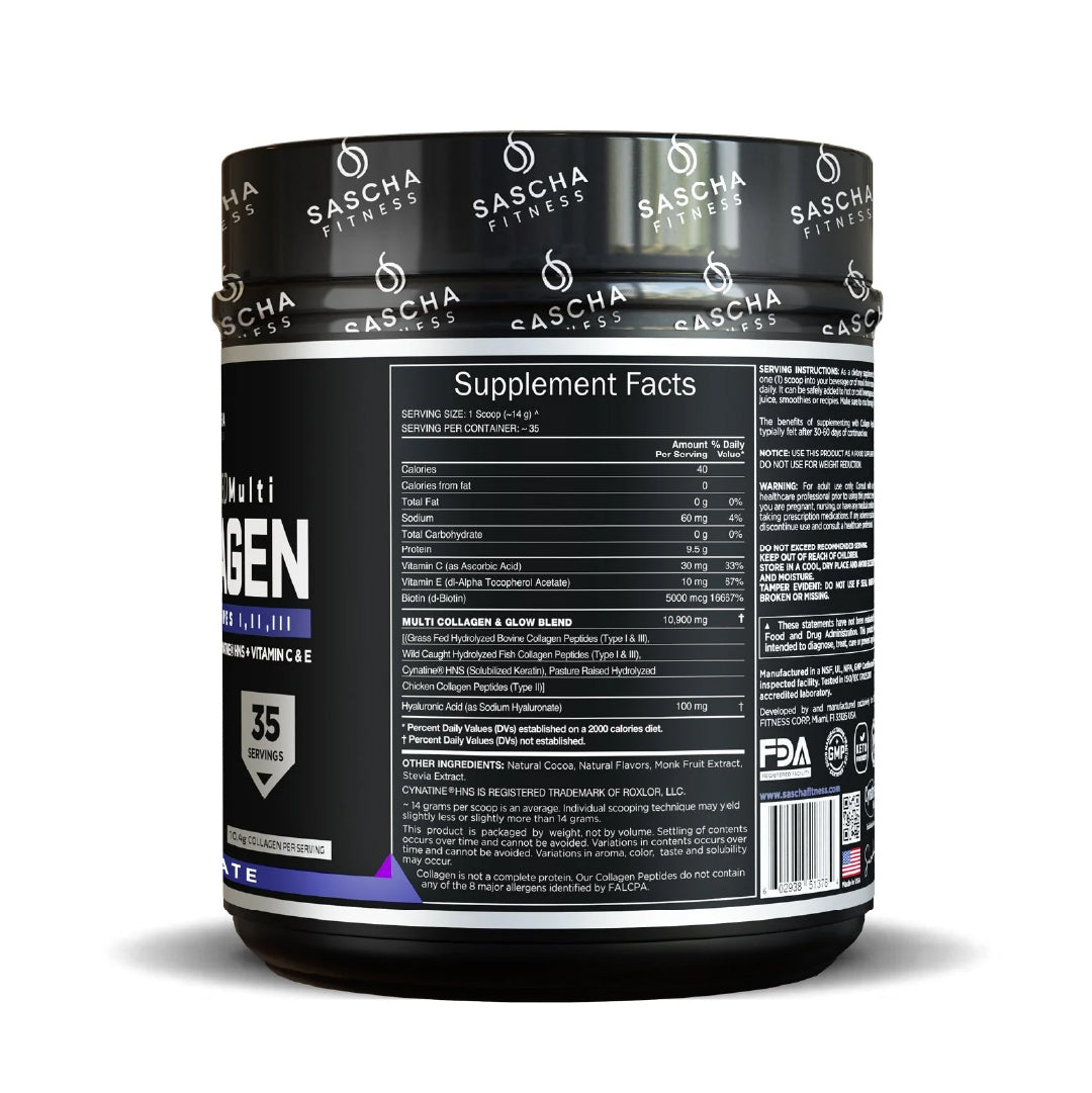 Colágeno Multi Hidrolizado 35 servicios Sascha Fitness