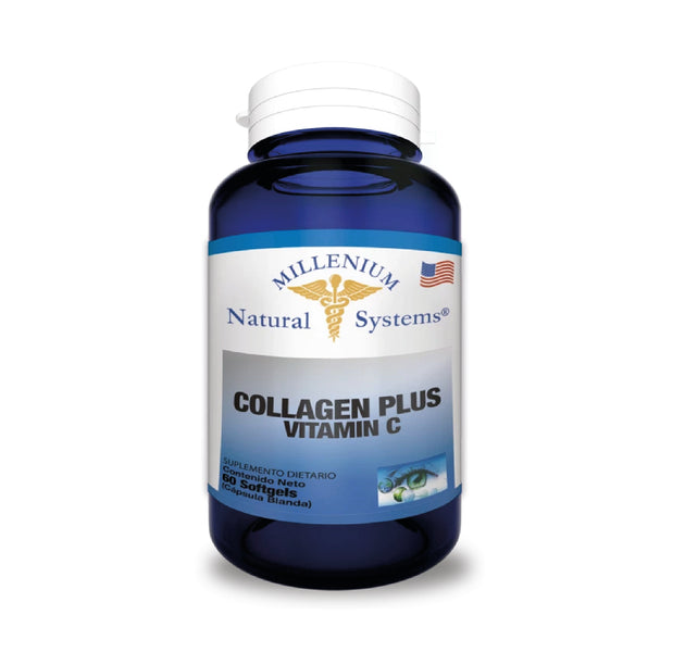 Colageno Plus + Vitamina C - 60 Capsulas Natural Systems