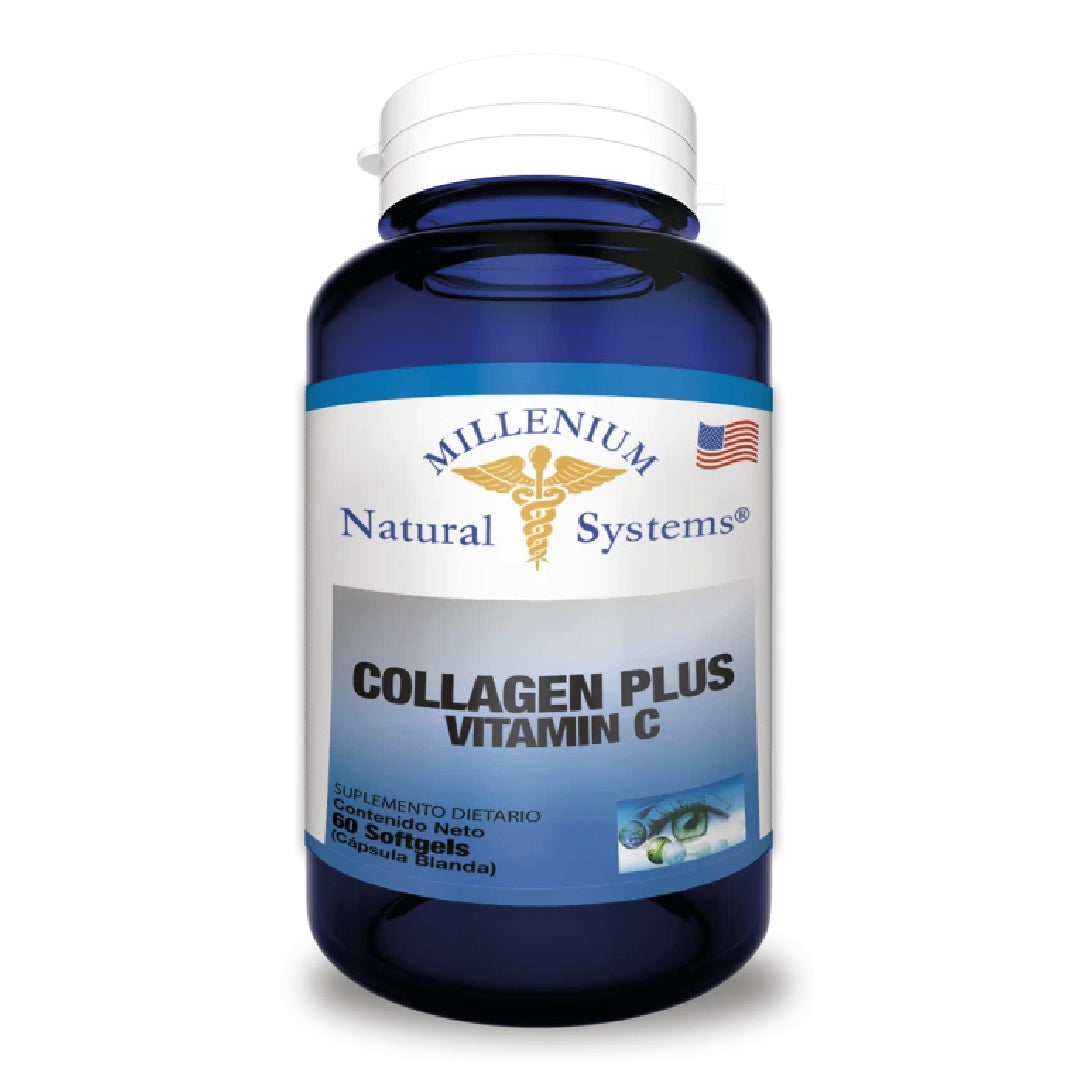 Colageno Plus + Vitamina C - 60 Capsulas Natural Systems