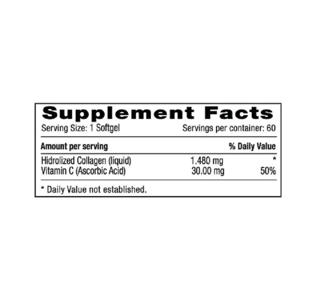 Colageno Plus + Vitamina C - 60 Capsulas Natural Systems