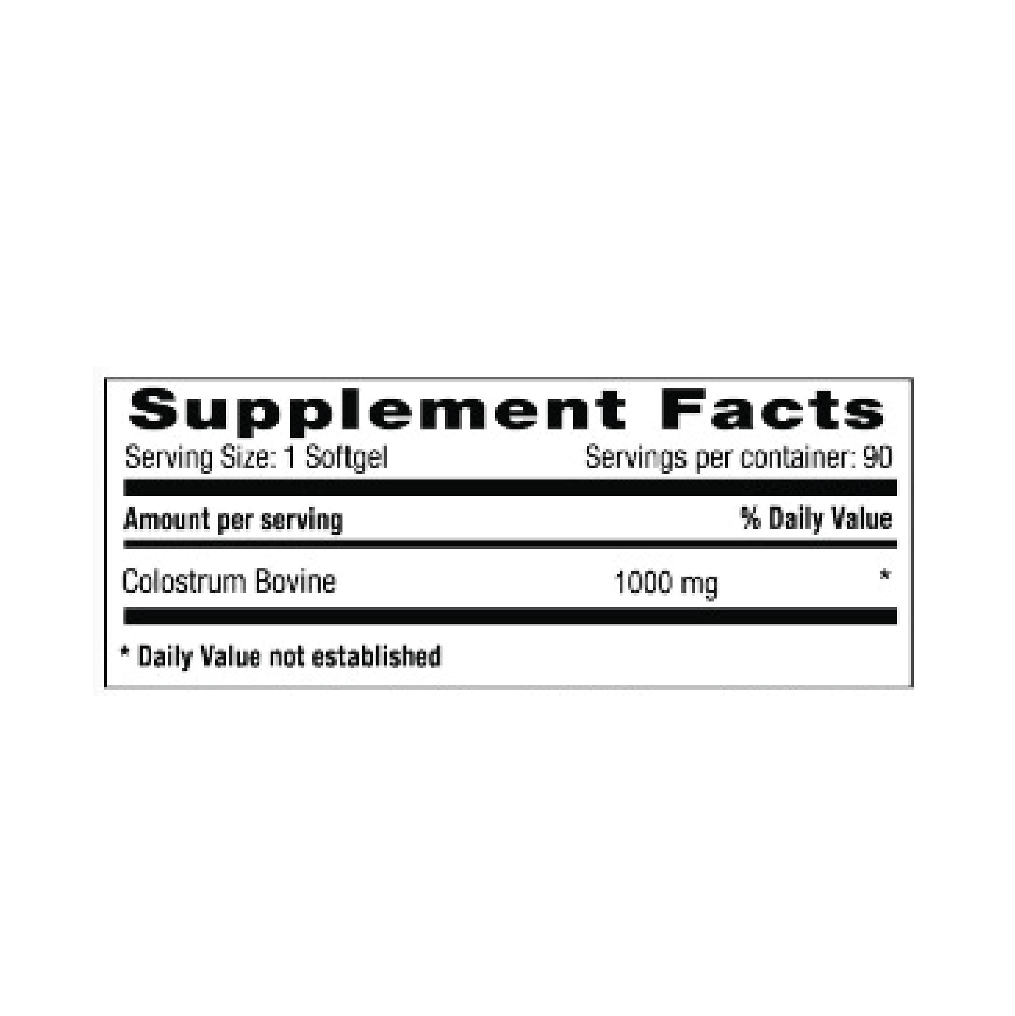 Colostrum 1000 mg 90 Capsulas Natural Systems
