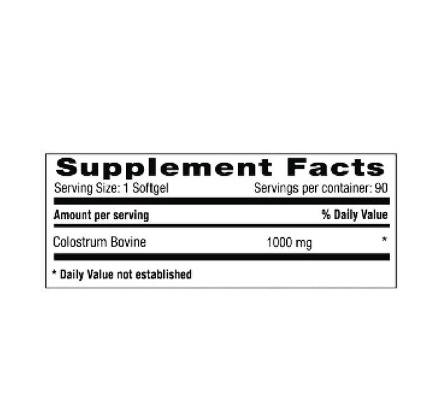 Colostrum 1000 mg 90 Capsulas Natural Systems