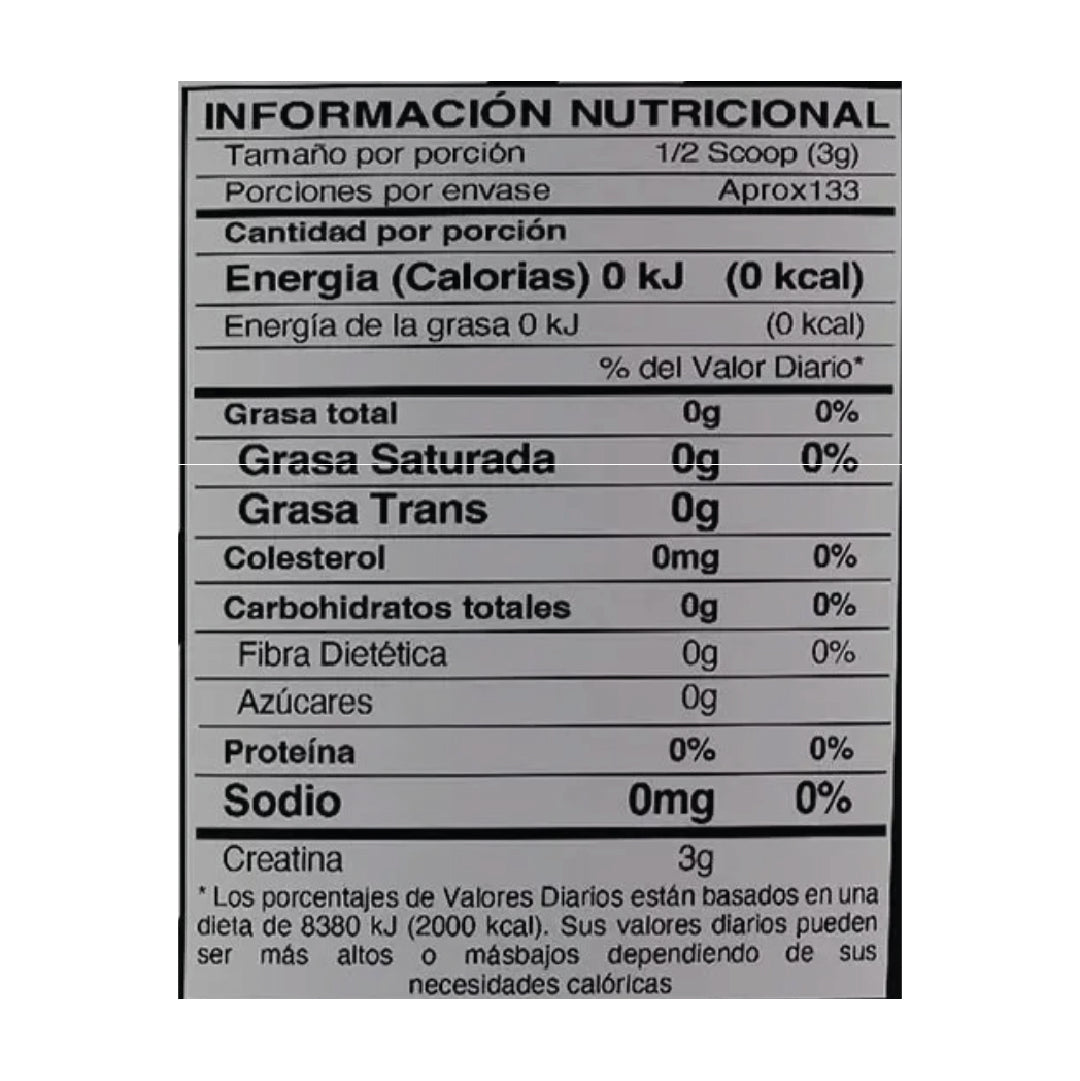 Creatina Monohidratada 150g 50 servicios IMN