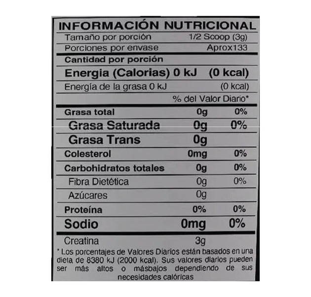 Creatina Monohidratada 150g 50 servicios IMN