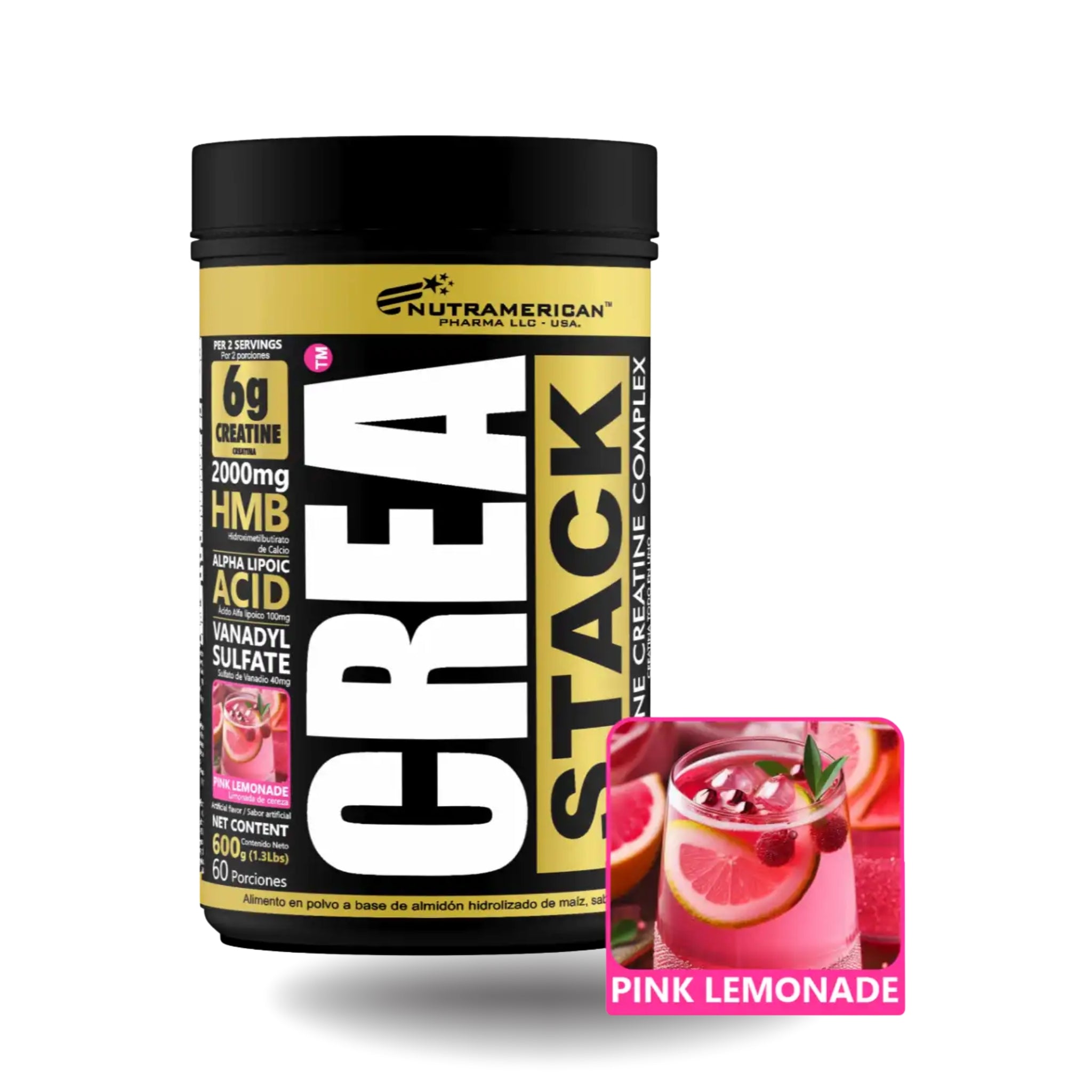 Creatina Crea Stack 1.3 Libras - 60 Servicios Nutramerican Pharma