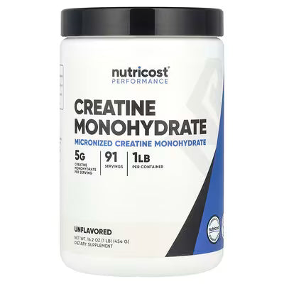 Creatine Monohydrate 91 servicios Nutricost
