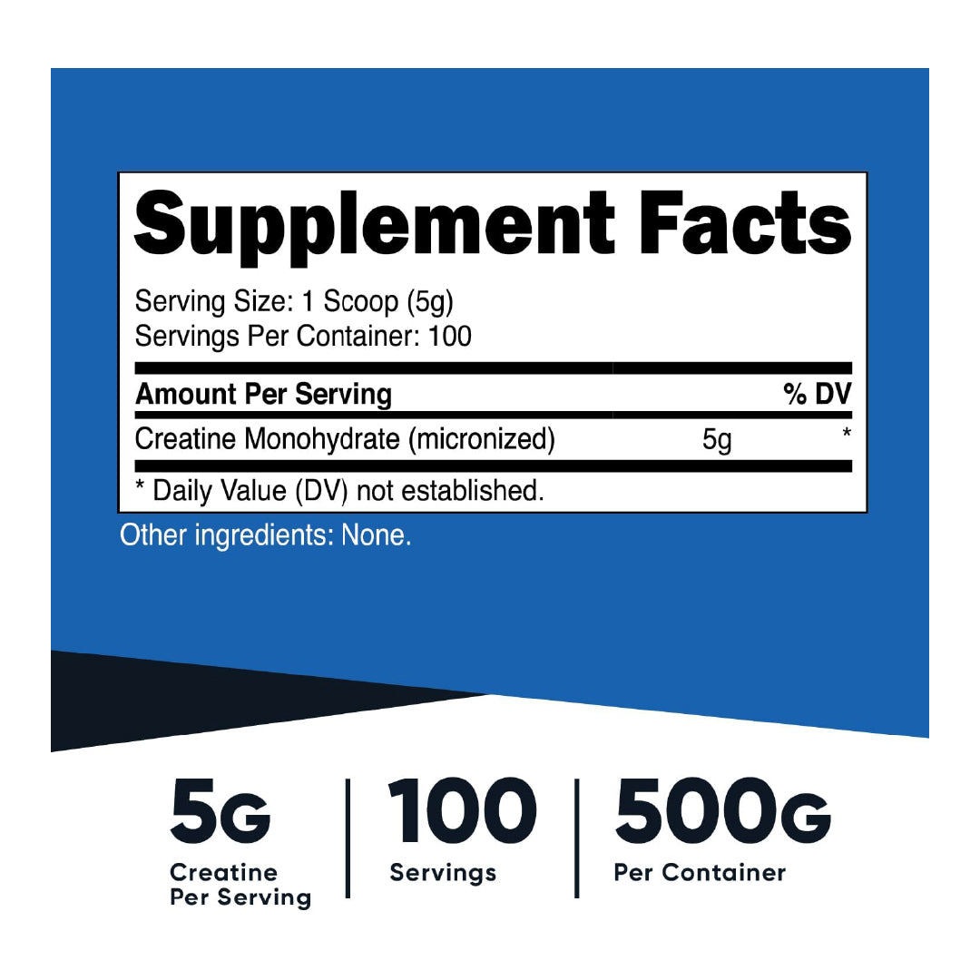 Creatine Monohydrate 100 servicios Nutricost