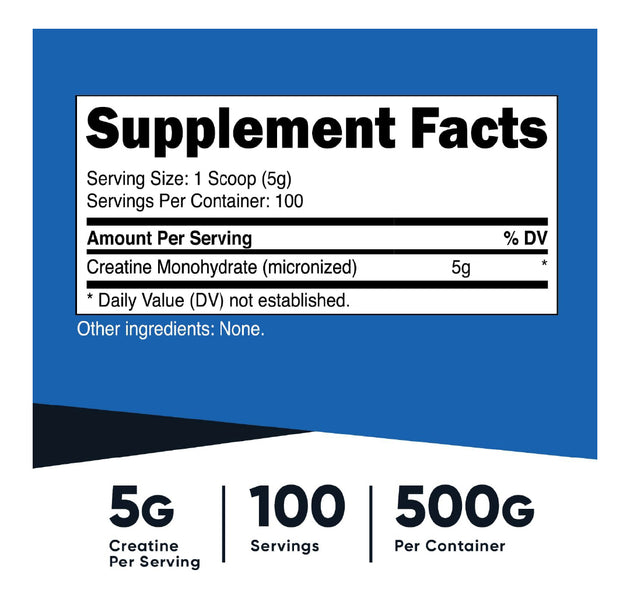 Creatine Monohydrate 100 servicios Nutricost