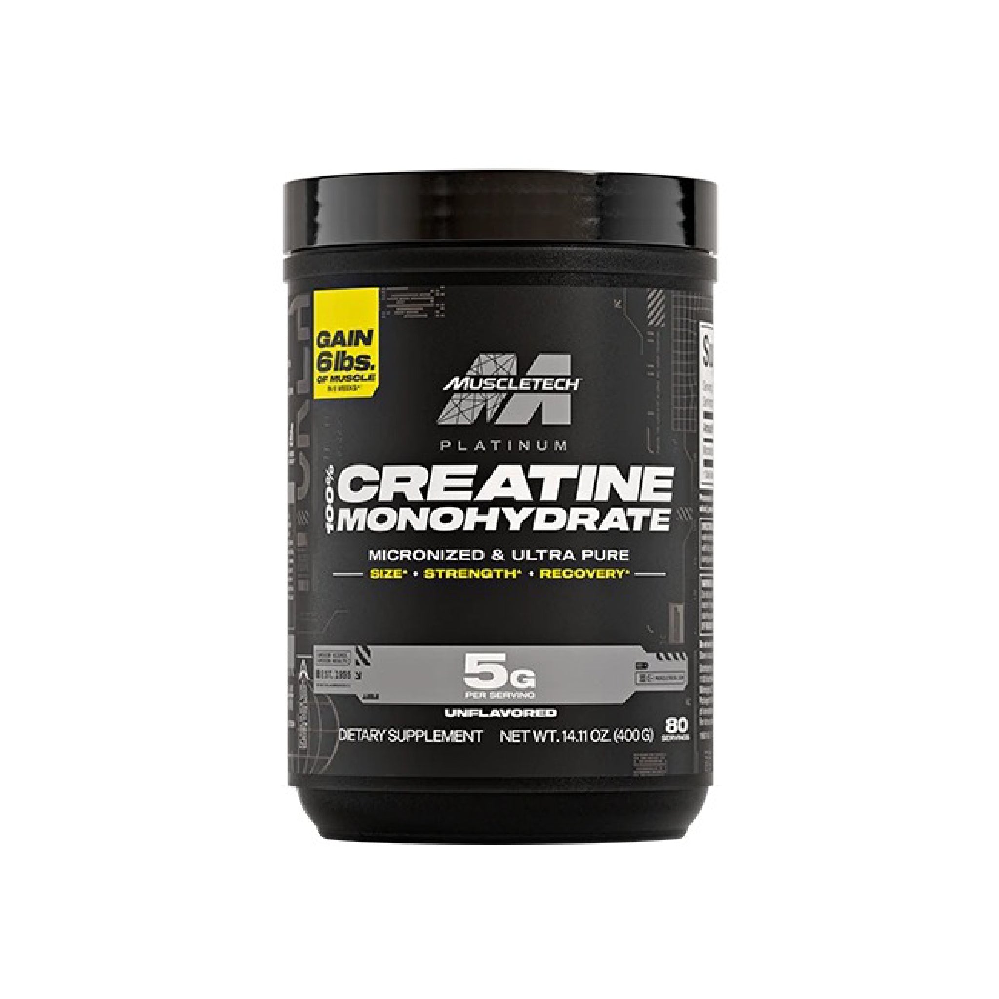 Creatina Platinum 100% 6 Libras 80 Servicios Muscletech