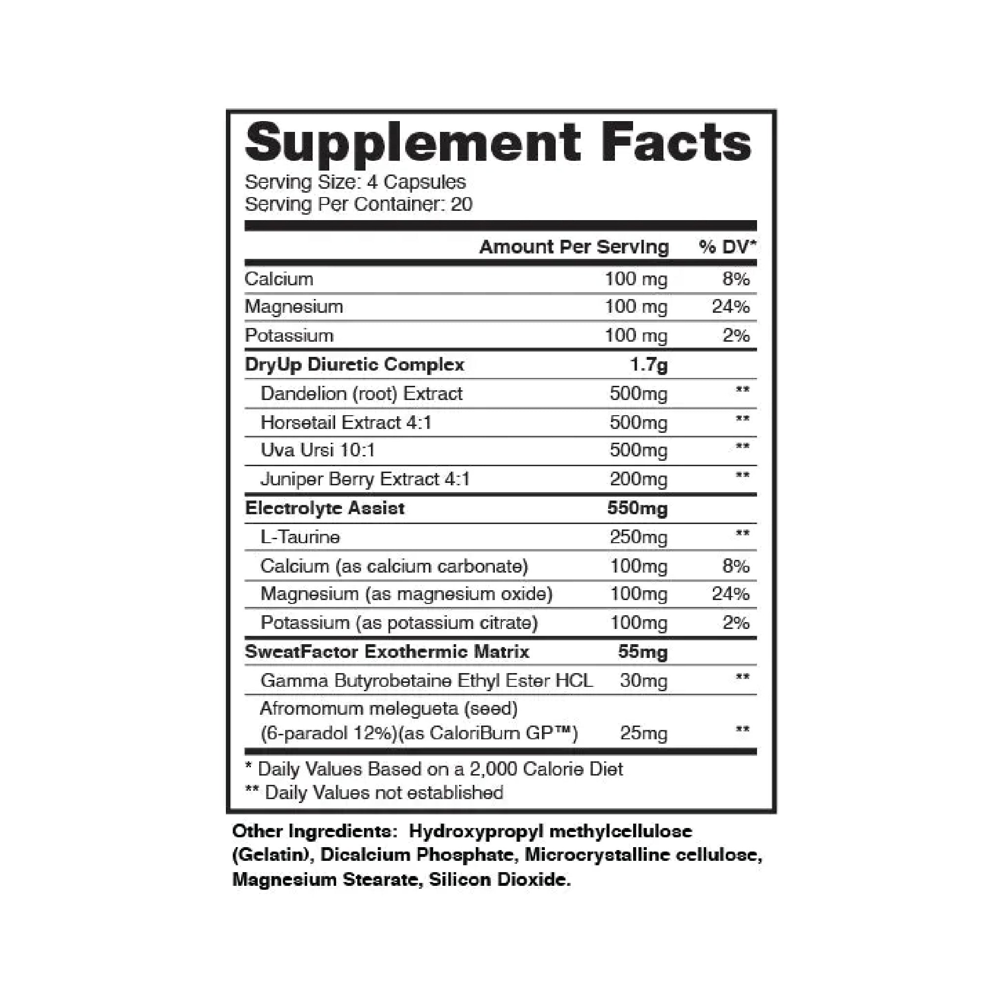 Diurético DRY UP 80 Capsulas Dragon Pharma