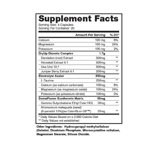 Diurético DRY UP 80 Capsulas Dragon Pharma