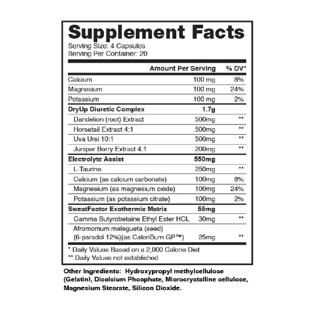 Diurético DRY UP 80 Capsulas Dragon Pharma