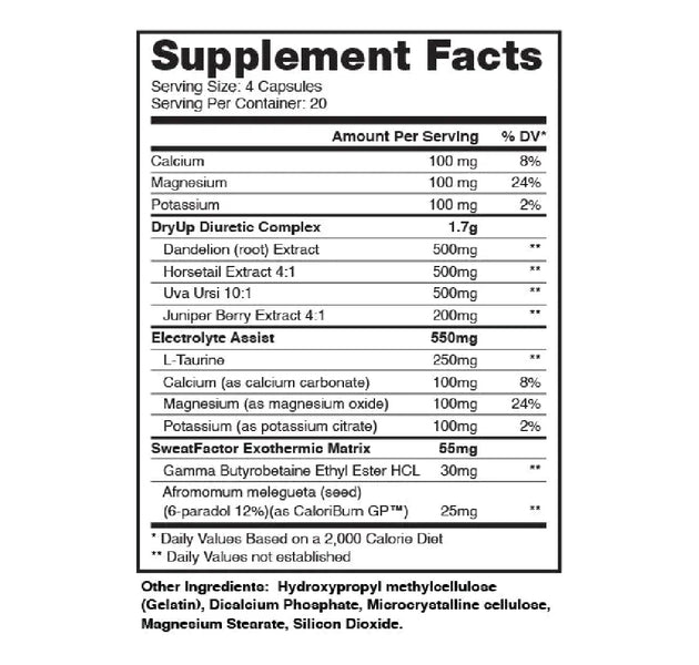 Diurético DRY UP 80 Capsulas Dragon Pharma
