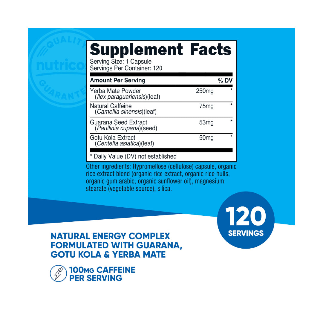 Energy Complex 120 Capsulas Nutricost.