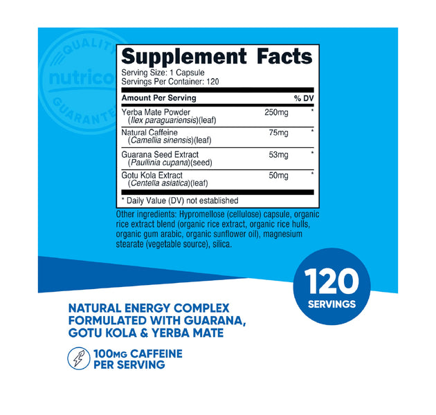 Energy Complex 120 Capsulas Nutricost.