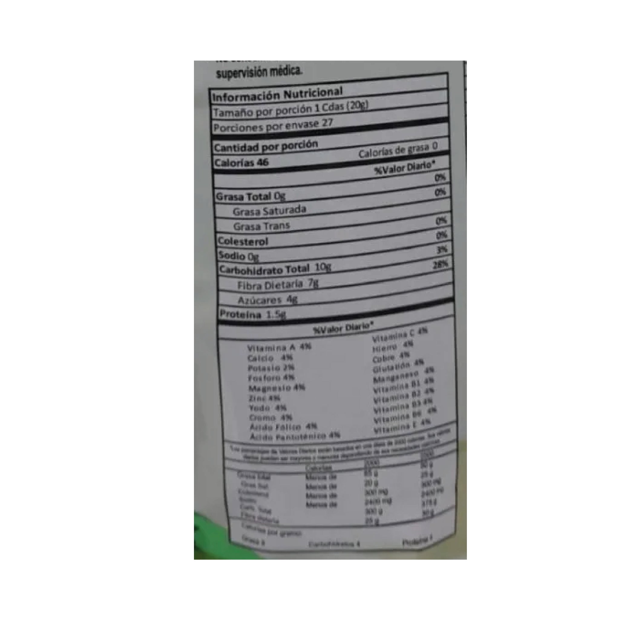 Fibcol (Fibra) 550g - 27 Servicios Savifar