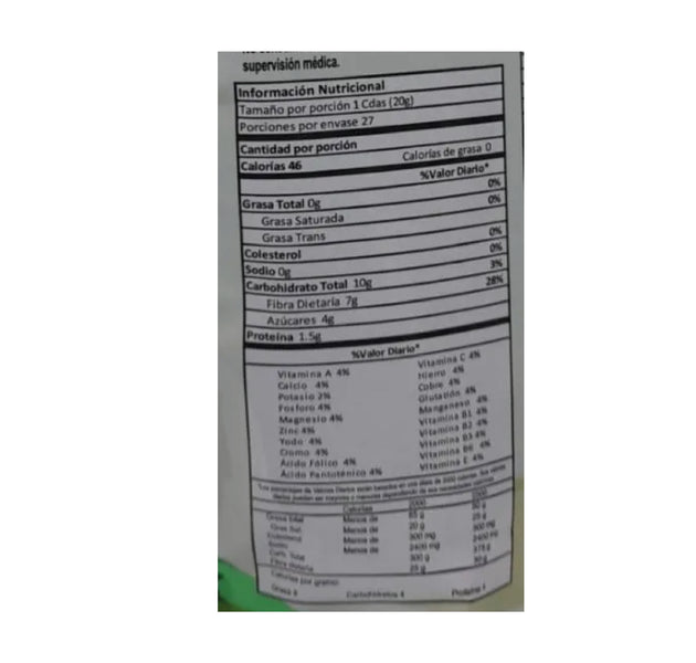 Fibcol (Fibra) 550g - 27 Servicios Savifar