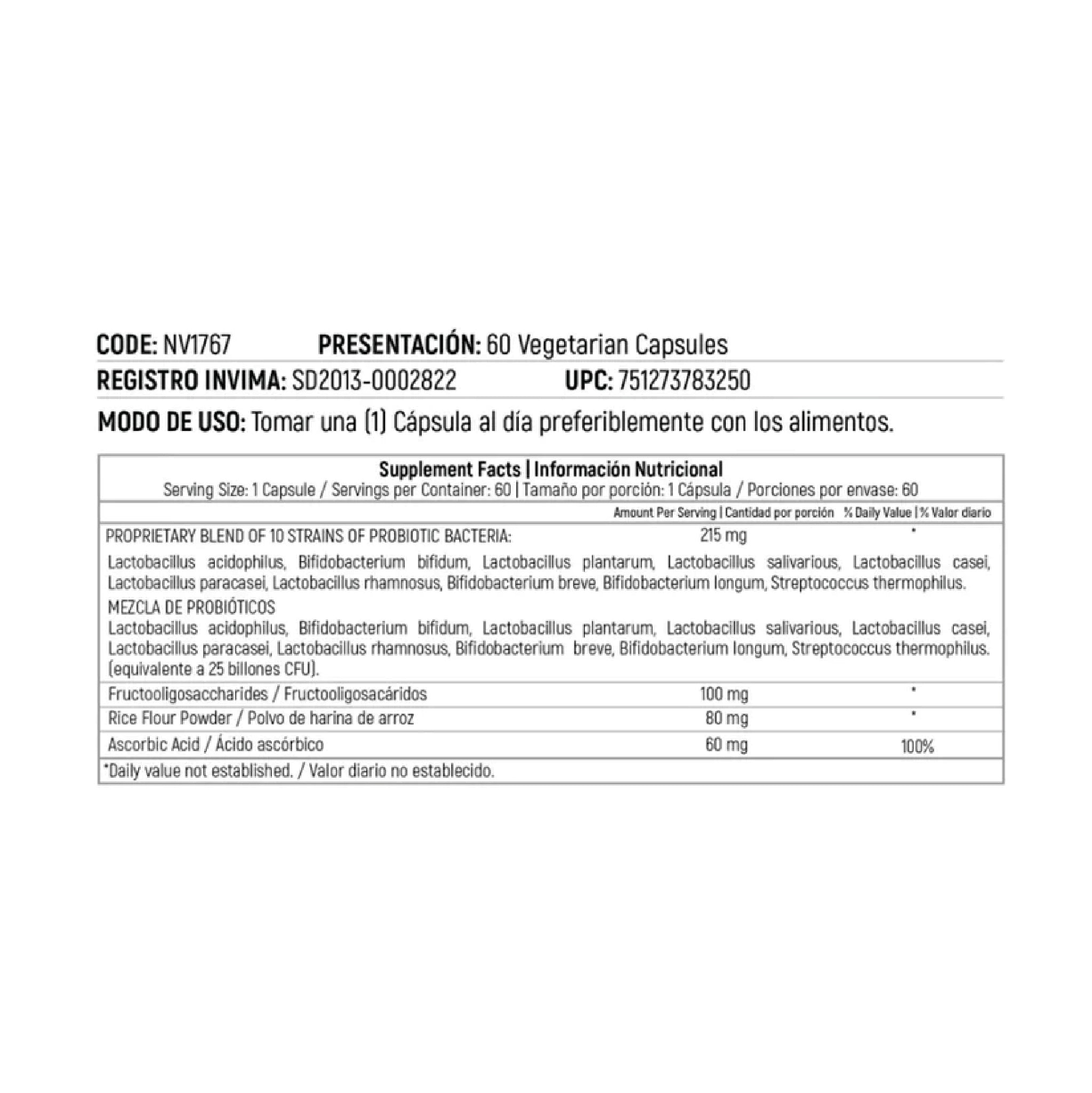 Florawell 60 Capsulas Nutrivita