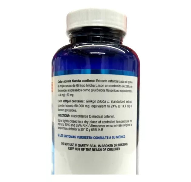 Ginkgo Biloba 100 tabletas Natural Systems