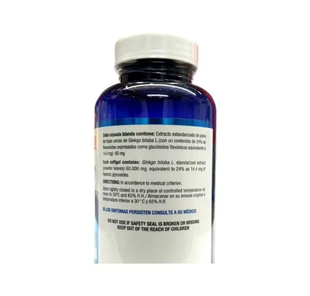 Ginkgo Biloba 100 tabletas Natural Systems