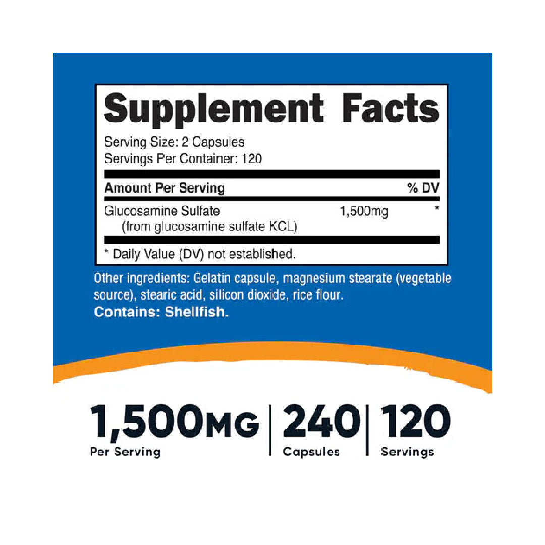 Glucosamine sulfate 240 Capsulas Nutricost