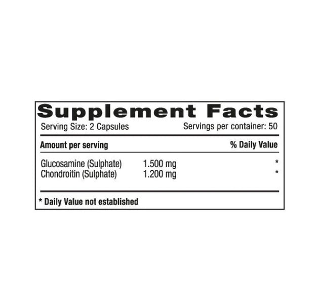 Glucosamine &  Chondroitin 100 Capsulas Natural Systems