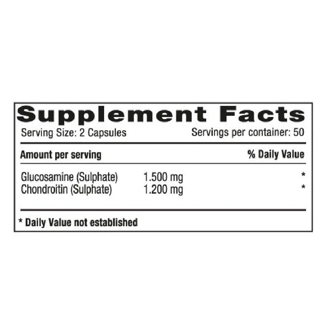 Glucosamine &  Chondroitin 100 Capsulas Natural Systems