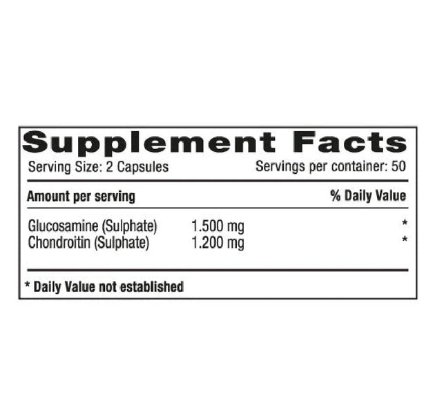 Glucosamine &  Chondroitin 100 Capsulas Natural Systems