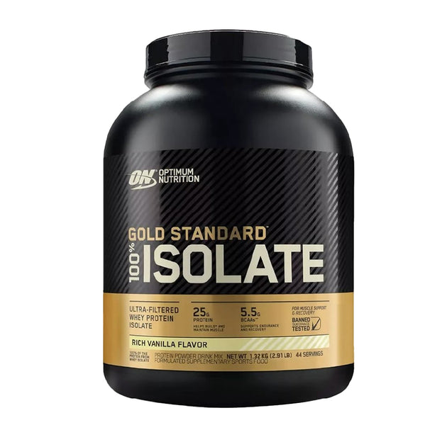 Proteína Gold Standard 100% Isolate 2.91 Libras Optimum Nutrition