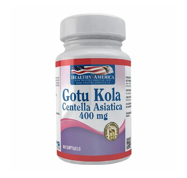 Gotu Kola Centella Asiatica 60 Capsulas Healthy America