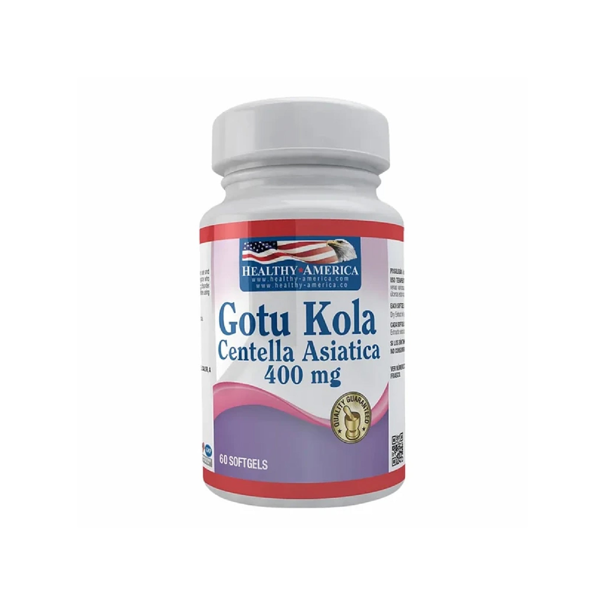 Gotu Kola Centella Asiatica 60 Capsulas Healthy America
