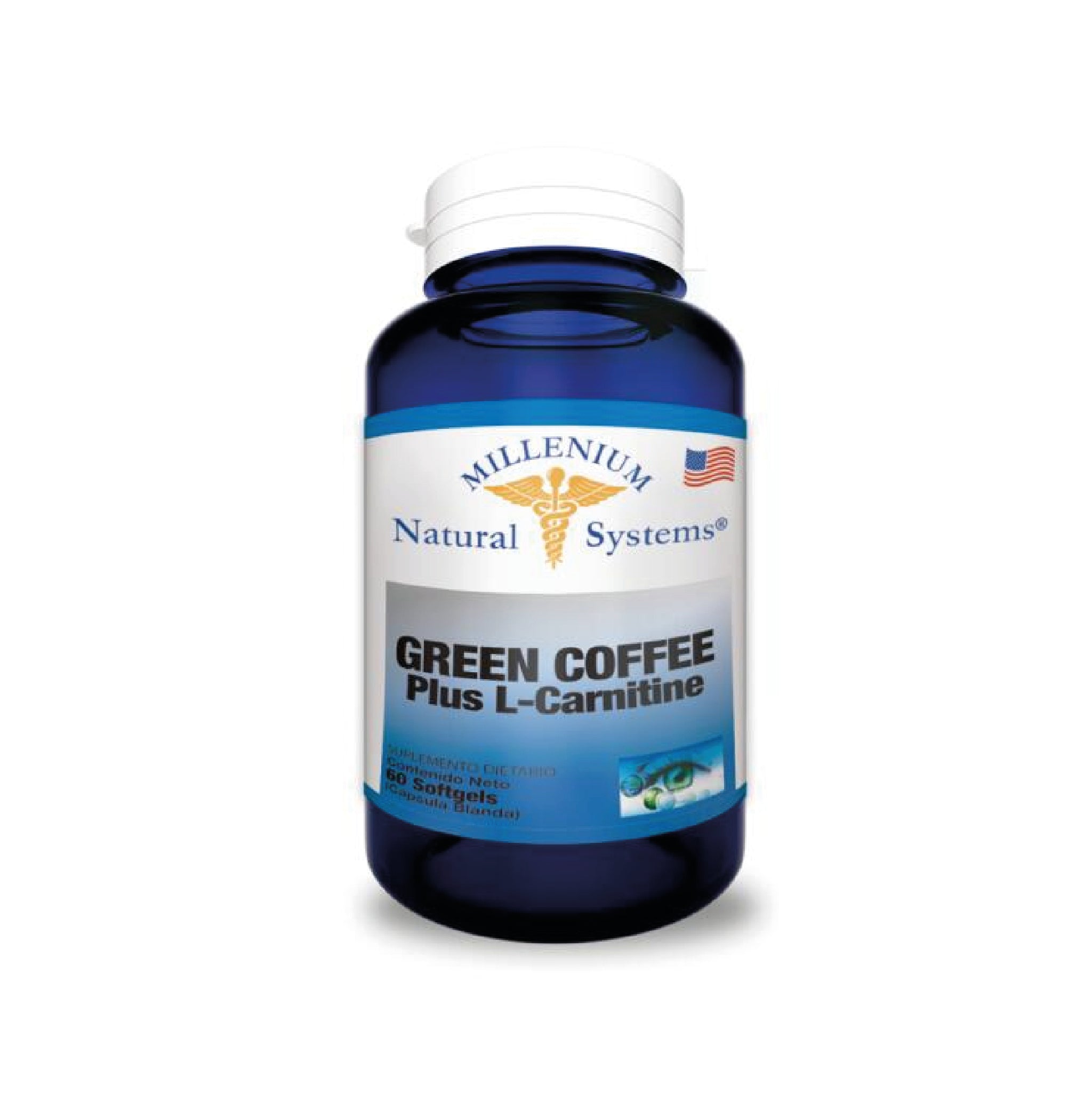 Green Coffee Plus L-Carnitine 60 Capsulas Natural Systems
