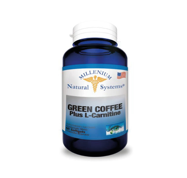 Green Coffee Plus L-Carnitine 60 Capsulas Natural Systems