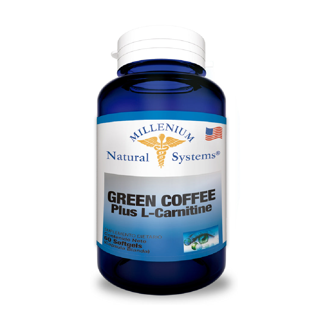 Green Coffee Plus L-Carnitine 60 Capsulas Natural Systems