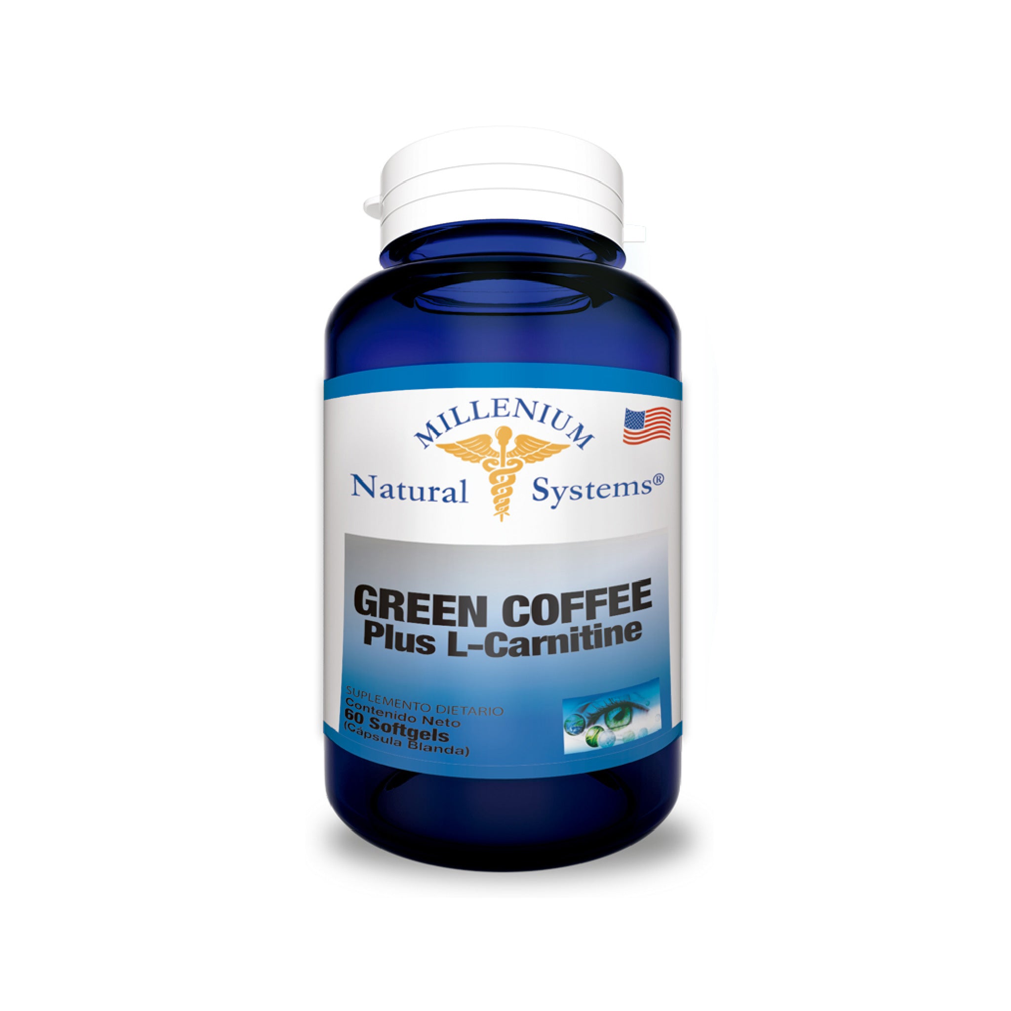 Green Coffee Plus L Carnitine 60 tabletas Natural Systems