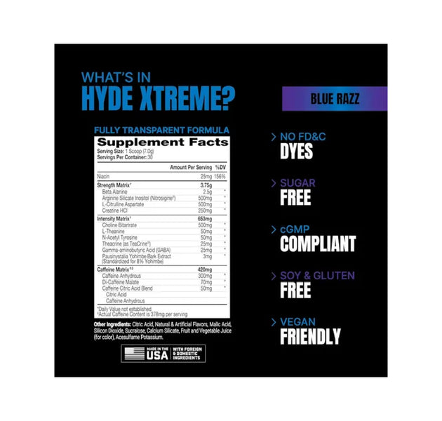 Hyde Xtreme 210g 30 servicios Prosupps