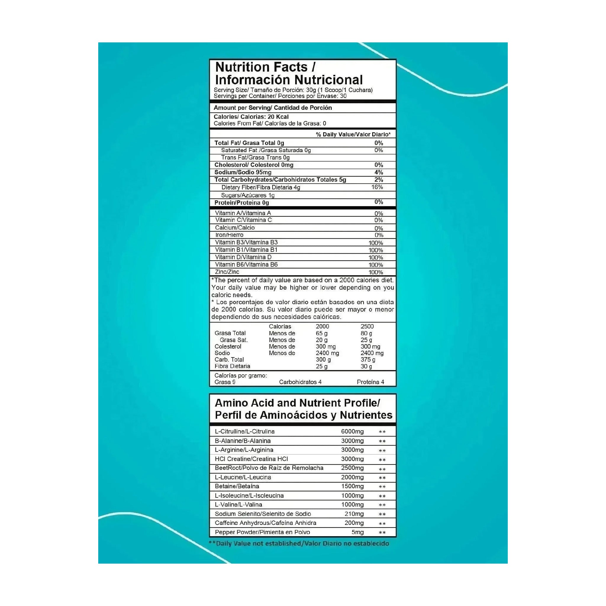 Pre-Entreno Intenze 30 Servicios Proscience