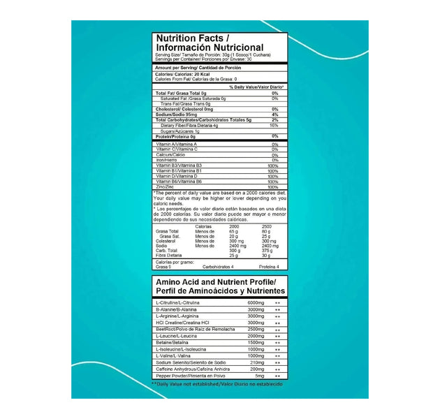 Pre-Entreno Intenze 30 Servicios Proscience