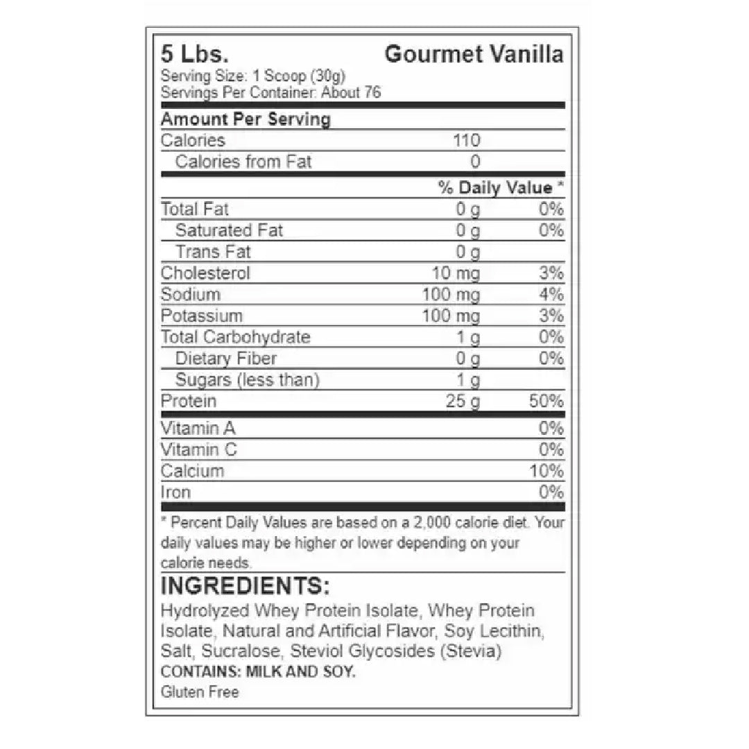 Proteína Iso 100 Hydrolyzed 5 Libras Dymatize