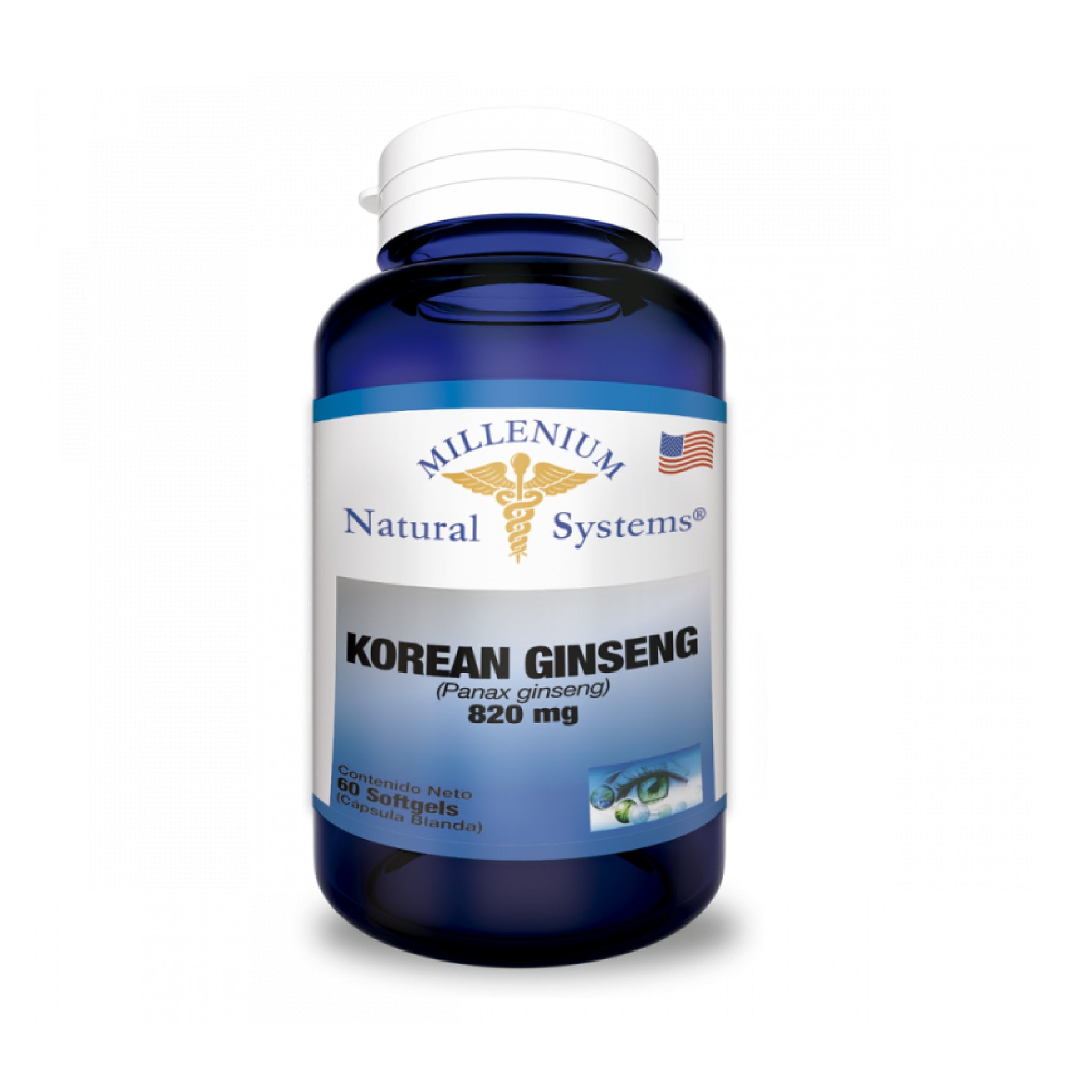 Korean Ginseng 60 tabletas Natural Systems
