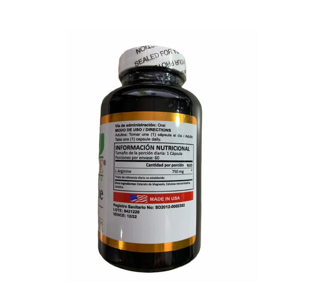 L Arginine 60 Cápsulas Xtralife